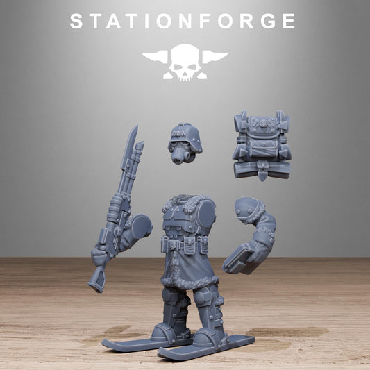 GrimGuard Frostwatch Patrol Resin Miniature Figure alternate view 2