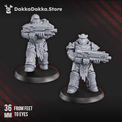 3d Printed Ignisaurus Clan Warriors Tactical Squad by DakkaDakka Miniatures