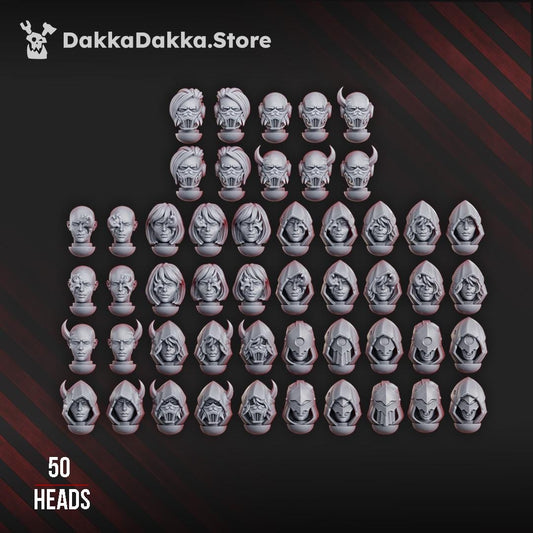 Unholy Space Coven Heads Set Resin Upgrade Parts product image