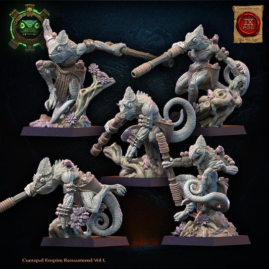 Lizard Kin Blowpipe Regiment Resin Miniatures Regiment alternate view 2