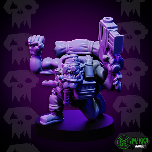 Orc Commando Set Resin Miniature Figure alternate view 2