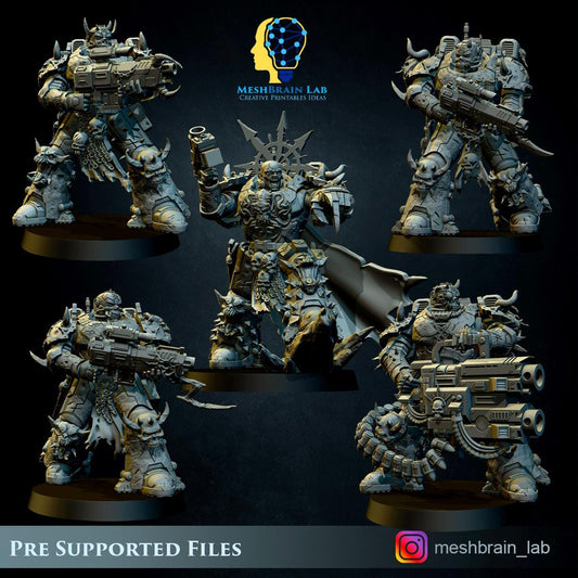Doom Marine Squad, Resin Miniatures Set product image