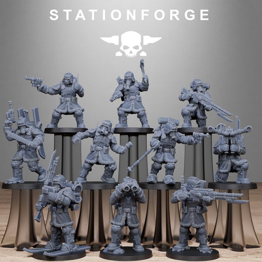 GrimGuard Frostwatch Patrol Resin Miniature Figure product image