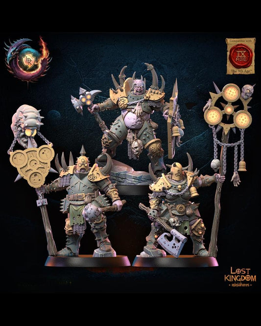 Gluttony Warriors Command Group Resin Boss Miniature product image