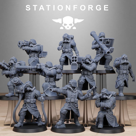 GrimGuard Rocketeers Resin Miniature Figure product image