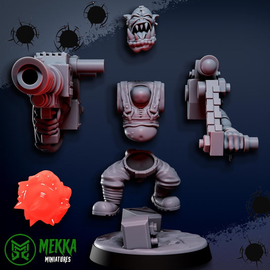 Giant Layzer Shoota Orc Resin Boss Miniature alternate view 2