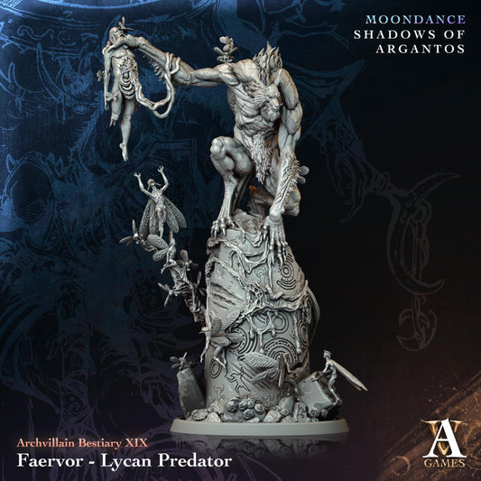 Faervor - Lycan Predator Resin Miniature Figure product image
