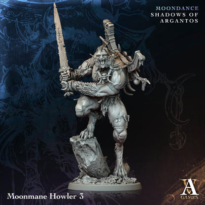3D Printed Moonmane Howlers by Archvillain Games
