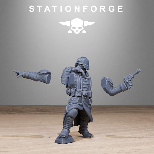 GrimGuard Rocketeers Resin Miniature Figure alternate view 2