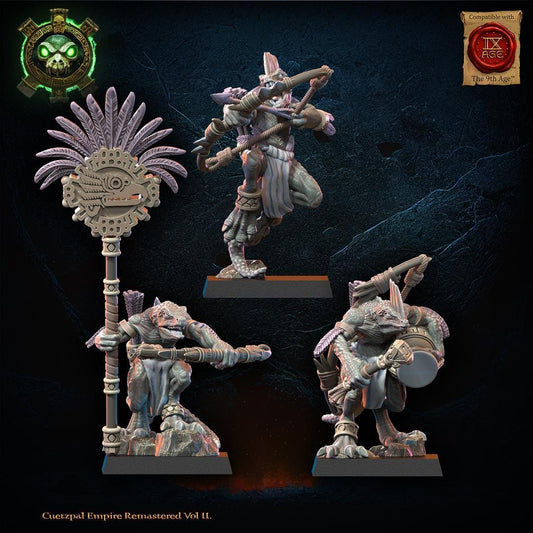 Dragon Kin Command Group Resin Boss Miniature product image