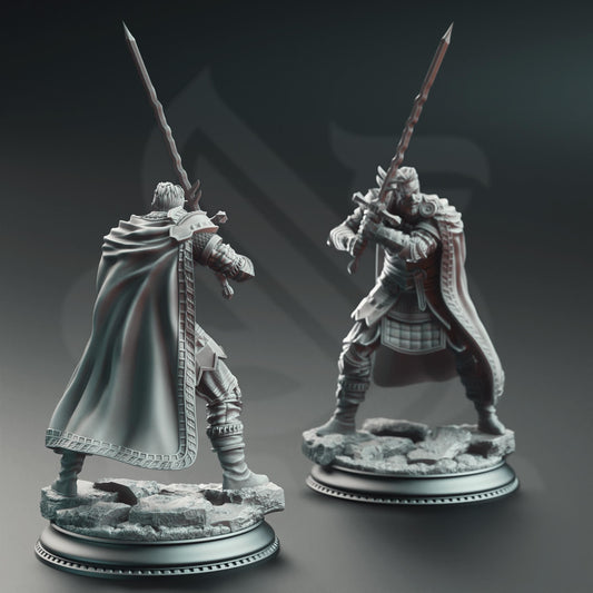 Grizzled Veteran Commander Resin Boss Miniature alternate view 2