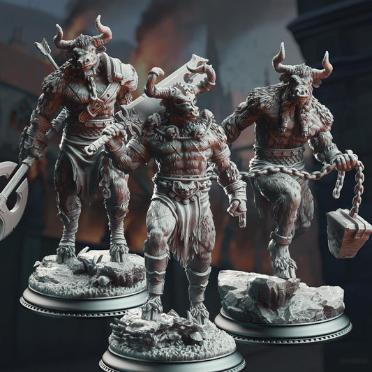 Minotaur Warriors Resin Boss Miniature product image