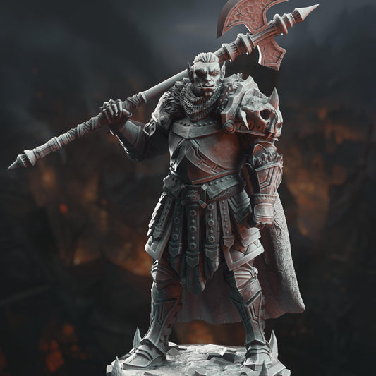Orc Grimdark Knight Resin Miniature Figure product image