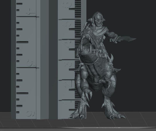 Goblin T-Rex Cavalry Resin Miniature Figure alternate view 2