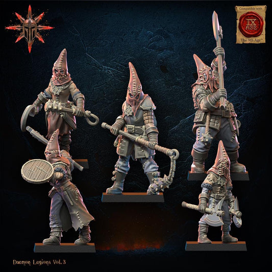 Chaos Cultists x10 Resin Miniatures Set alternate view 2