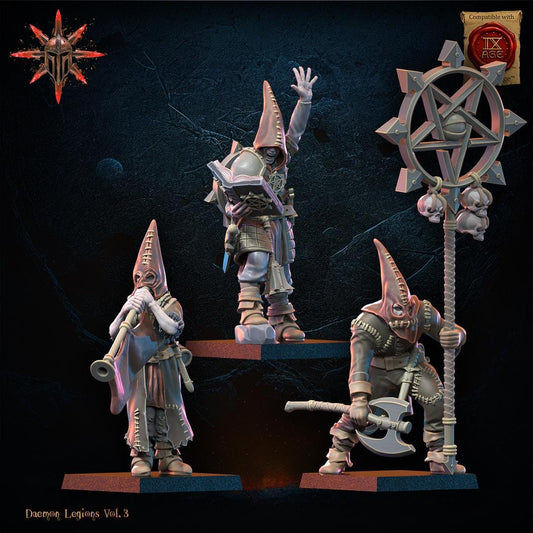 Chaos Cultists Command Group Resin Boss Miniature product image