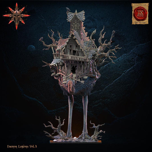 Baba Jaga, Demon Witch on Horror Bird Resin Boss Miniature product image