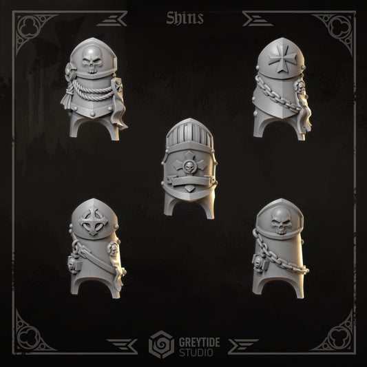 Eternal Crusader Greaves Resin Miniature Figure product image