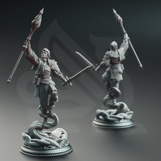 Noble Court Wizard Resin Miniature Figure alternate view 2