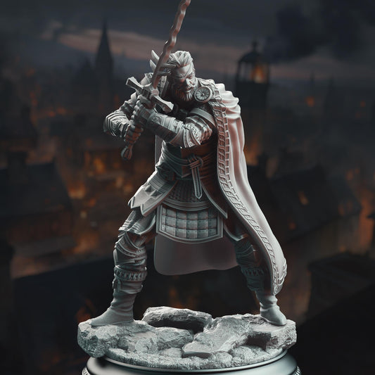 Grizzled Veteran Commander Resin Boss Miniature product image