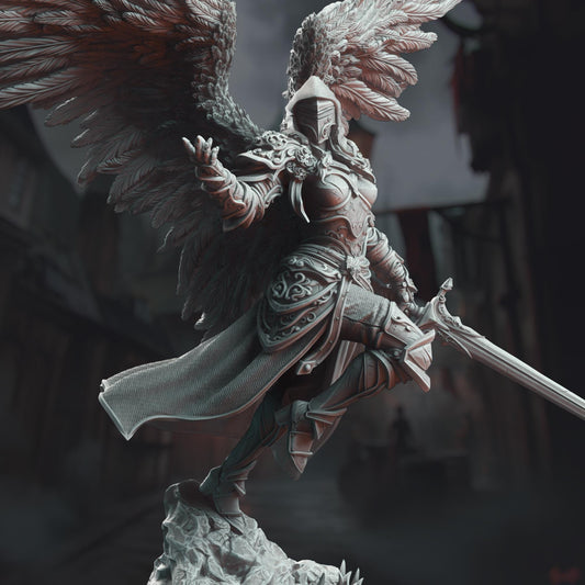 Ascended Commander Knight - Lydia the Merciless Resin Boss Miniature product image