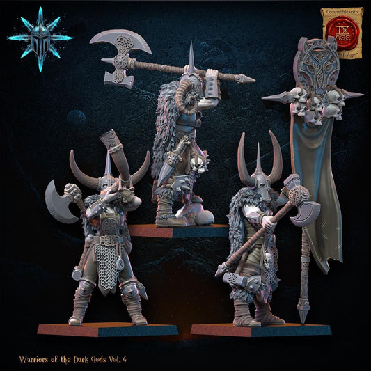 Heavy Weapon Chaos Barbarian Command Group Resin Upgrade Parts alternate view 2