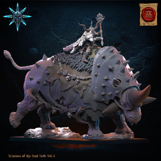 Wasteland Wooly Trihorn Resin Boss Miniature product image