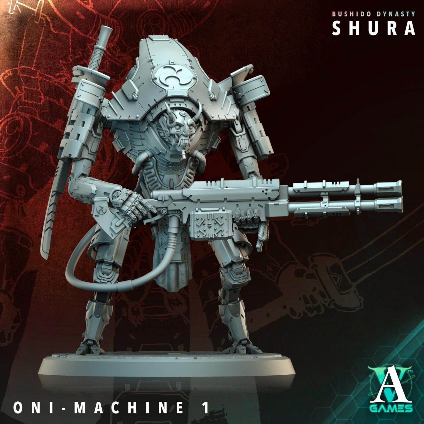 3D Printed Oni Machines by Archvillain Games