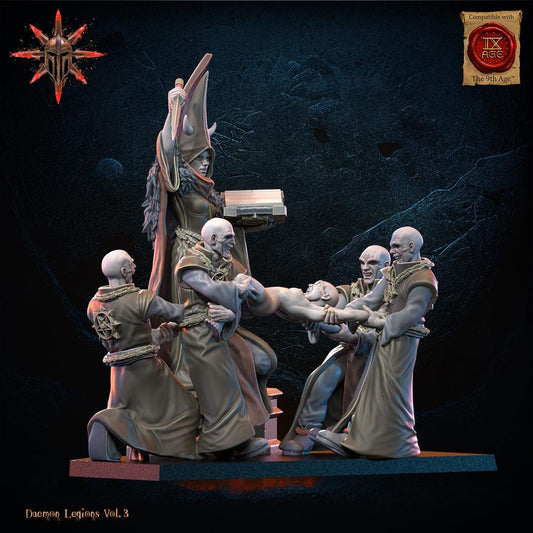 Chaos Cultist Sacrifice Resin Boss Miniature alternate view 2