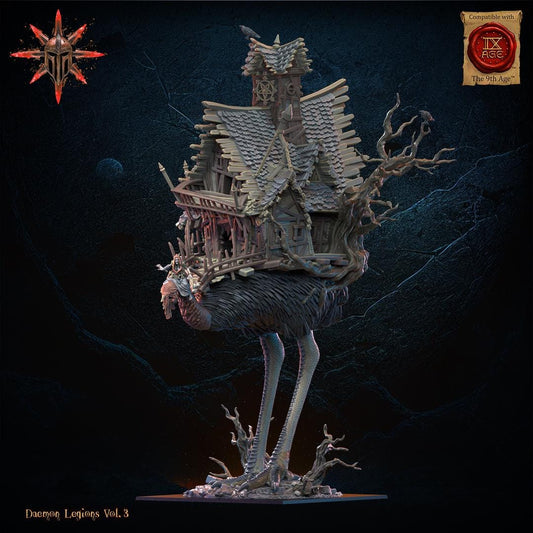Baba Jaga, Demon Witch on Horror Bird Resin Boss Miniature alternate view 2