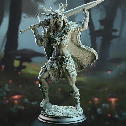 Goliath Fey Barbarian Resin Boss Miniature product image