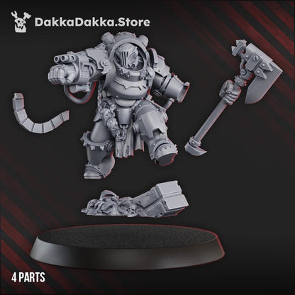 3d Printed Gorgwork Commander by DakkaDakka Miniatures