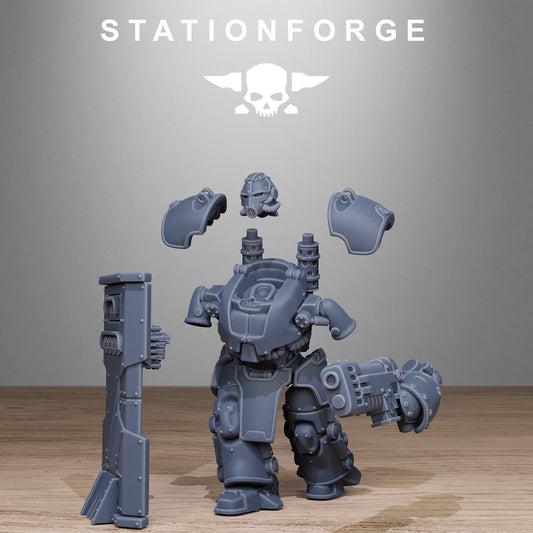 GrimGuard Power Armor x5 Resin Upgrade Parts alternate view 2
