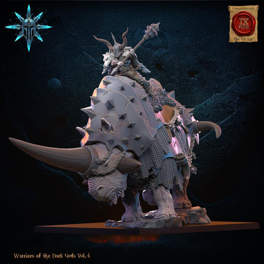 Wasteland Wooly Trihorn Resin Boss Miniature alternate view 2
