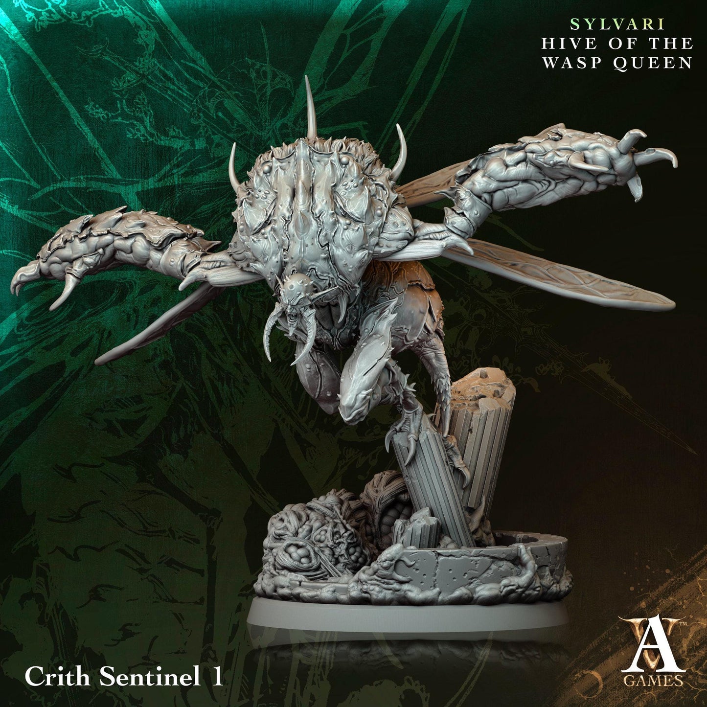 3D Printed Crith Sentinels by Archvillain Games