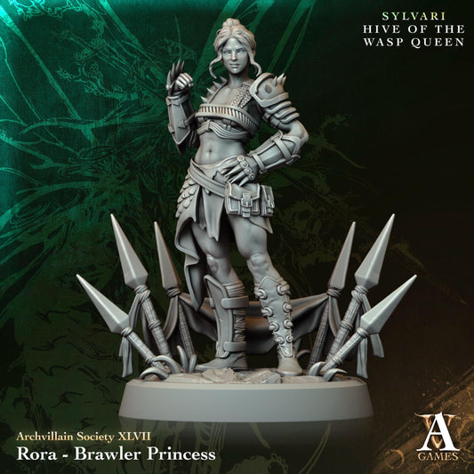 Rora, Brawler Princess Resin Miniature Figure product image