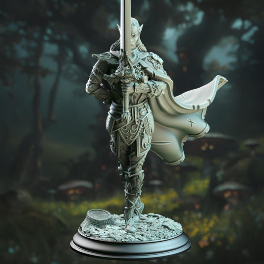 Fey Elf Duelist Resin Miniature Figure product image