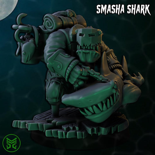 Shark Smasher Ork Resin Boss Miniature product image