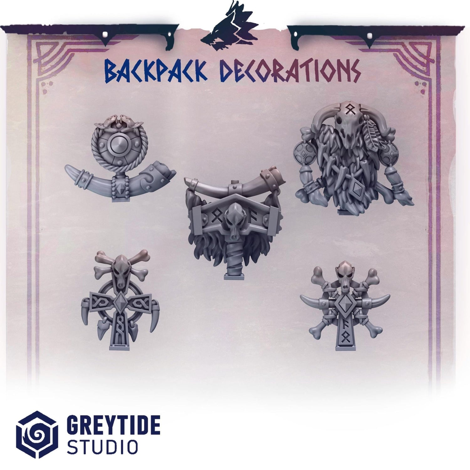 Primal Hounds Backpack Decorations Resin Upgrade Parts product image