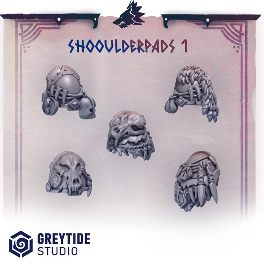 Primal Hounds Shoulderpads #1 x10 Resin Upgrade Parts product image
