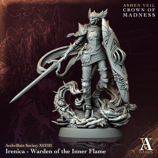 Irenica - Warden of the Inner Flame Resin Miniature Figure product image