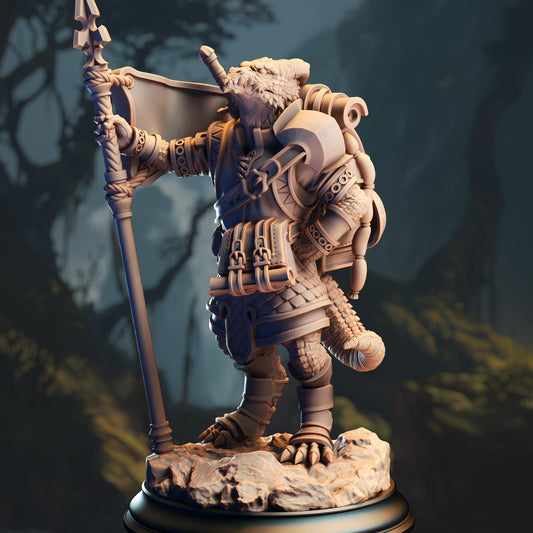 Silver Kobold Squire Resin Miniature Figure product image