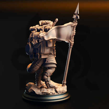 3D Printed Silver Kobold Squire by DM Stash