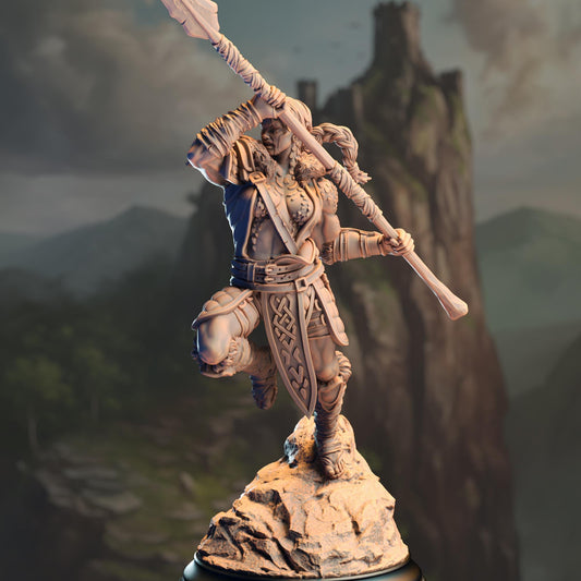 Dragonsoul Barbarian Resin Boss Miniature alternate view 2