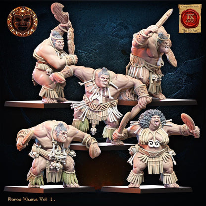 3D Printed Roroa Khans Regiment x10 by Lost Kingdom Miniatures