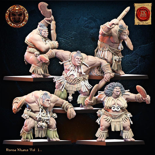 Roroa Khans Regiment x10 Resin Miniatures Regiment alternate view 2