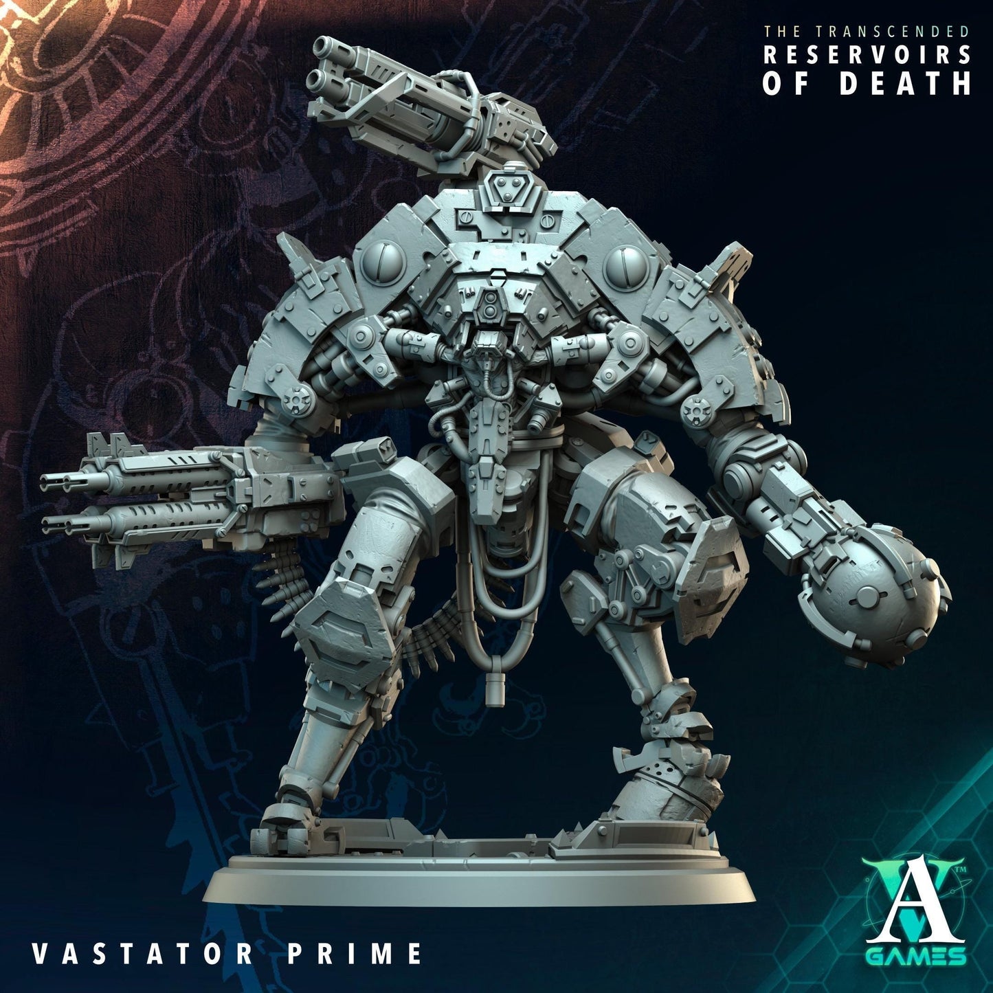 3D Printed Vastator Prime by Archvillain Games