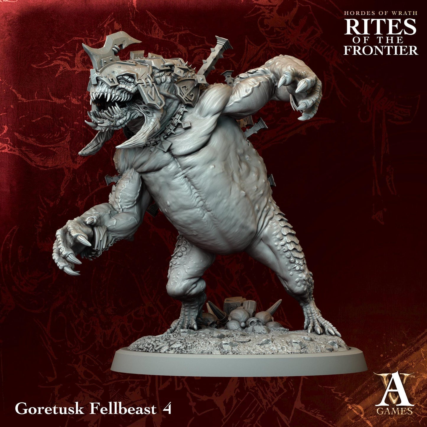 3D Printed Goretusk Fellbeasts by Archvillain Games