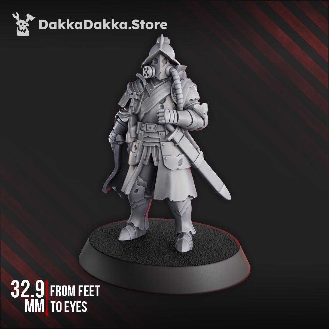 3D Printed Trench Comandante by DakkaDakka Miniatures