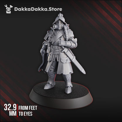 3D Printed Trench Comandante by DakkaDakka Miniatures